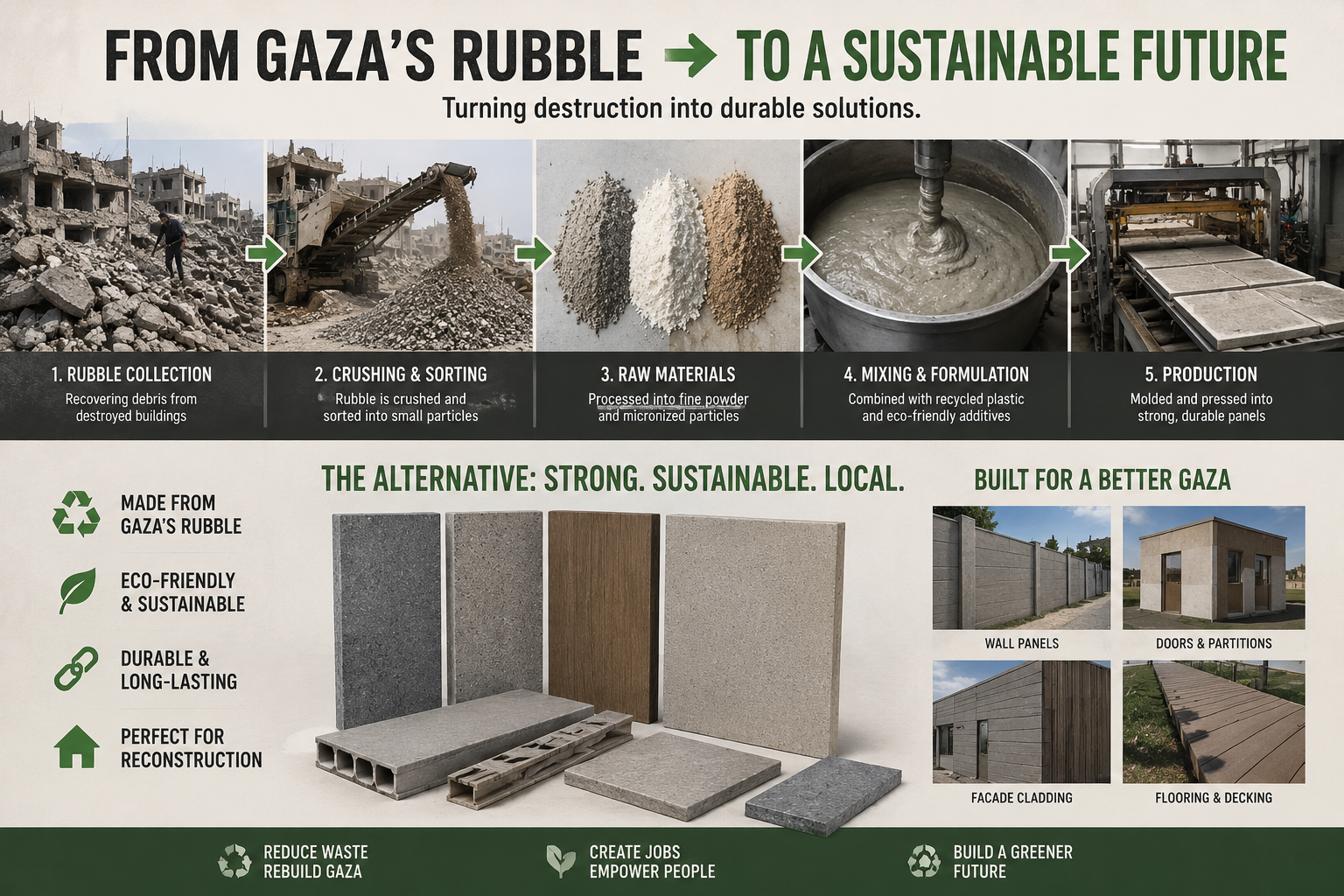 Support Our Sustainable Alternative to Glass and Wood